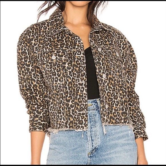 cheetah jean jacket